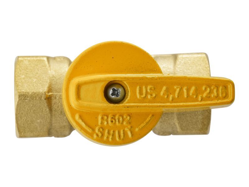ProLine Brass Gas Valve, 1/2-In FIP X 1/2-In FIP