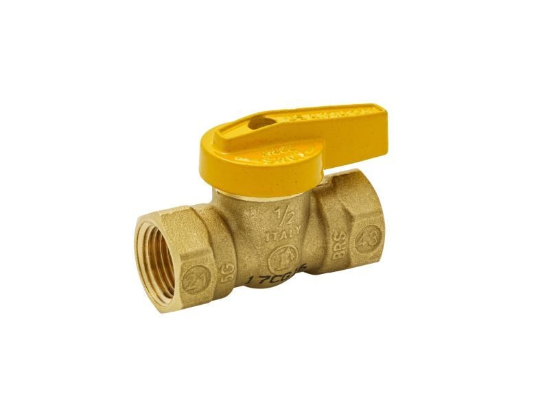 ProLine Brass Gas Valve, 1/2-In FIP X 1/2-In FIP