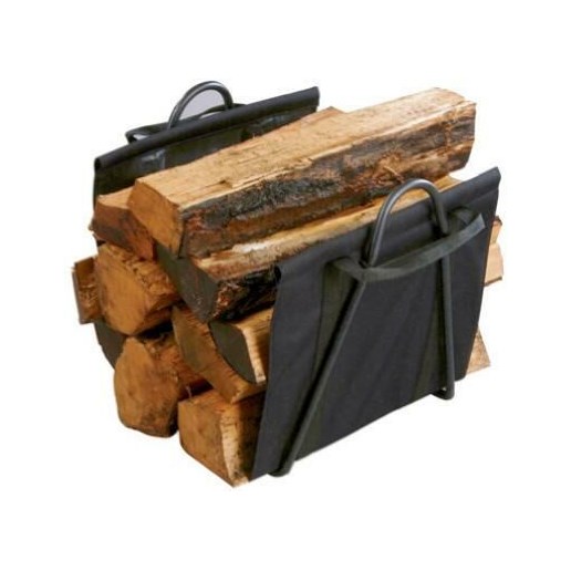Panacea Fireplace Log Tote With Steel Stand
