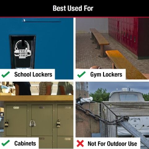 Master Lock Combination Lock, 2 1/2-In