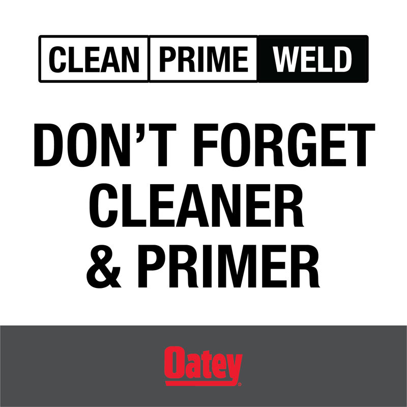 Oatey Medium Gray PVC Cement, 4-Oz