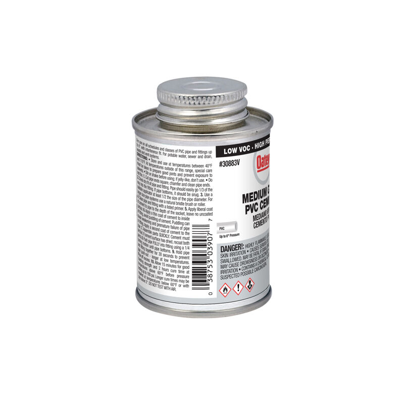 Oatey Medium Gray PVC Cement, 4-Oz