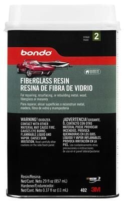 Bondo Liquid Resin for Fiberglass, 1-Qt