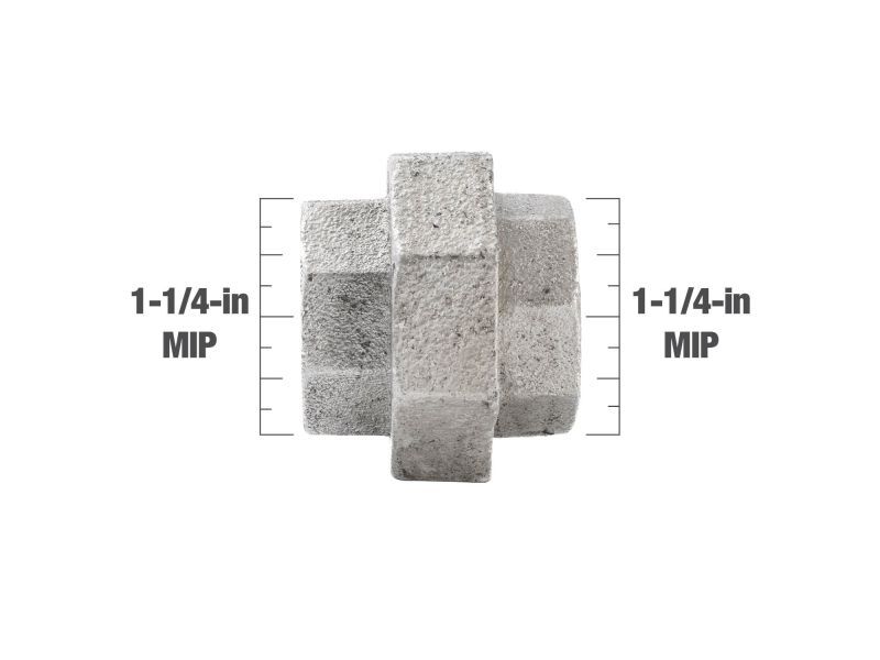 BK Products Galvanized Union, 1 1/4-In FIP