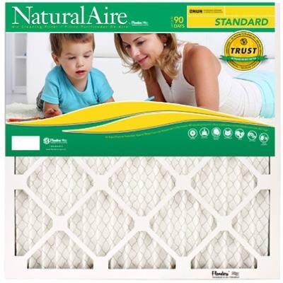 NaturalAire Standard Pleated Air Filter, MERV 8, 14-In X 20-In X 1-In