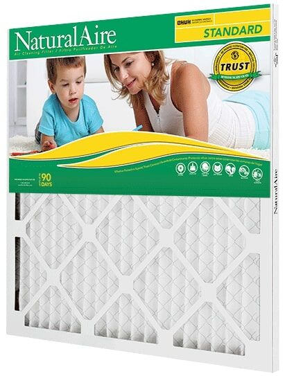 NaturalAire Standard Pleated Air Filter, MERV 8, 20-In X 25-In X 1-In