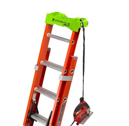 Louisville Ladder Fiberglass Extension Ladder, Type IA, Load Capacity 300-Lb, 24-Ft