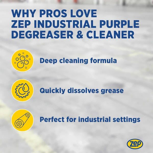Zep Industrial Purple Cleaner And Degreaser, 1-Gal