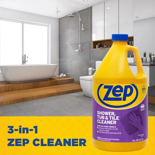 Zep Shower, Tub & Tile Cleaner, 1-Gal