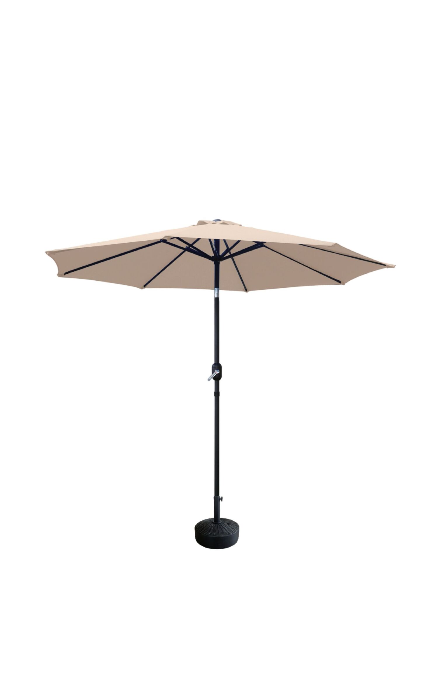 Livingscape Beige Tilt Patio Umbrella, 9-Ft