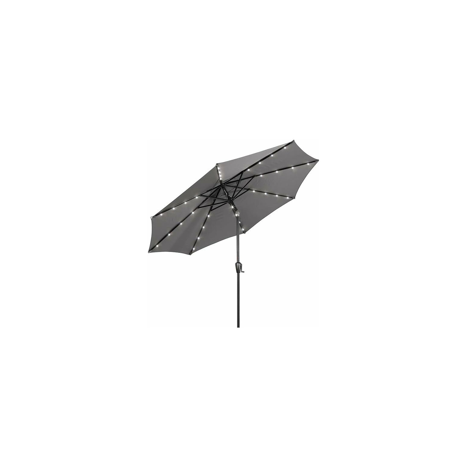 grey lighted patio umbrella PURPLE LEAF Solar Powered LED Rectangular Umbrella with Lights The umbrella pole is standard sized and fits most umbrella stands as well as most dinning and bistro sets that are designed to accommodate umbrellas. Polytrends 10 Ft. Solar Power