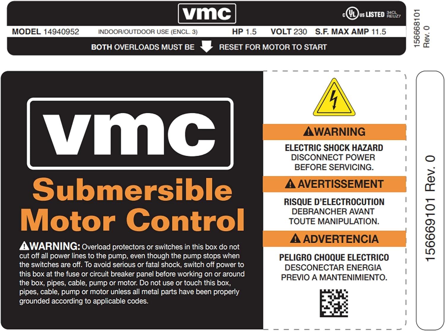 Red Lion Control Box For 4-In Submersible Well Pumps, 1 1/2-HP