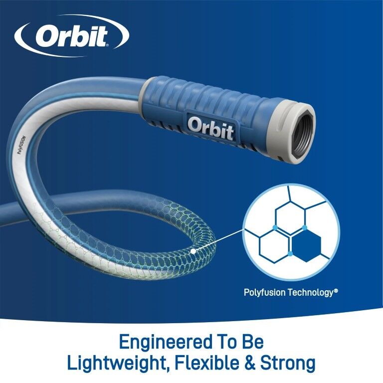 Orbit Polyfusion Garden Hose, 500 PSI, 5/8-In x 50-Ft