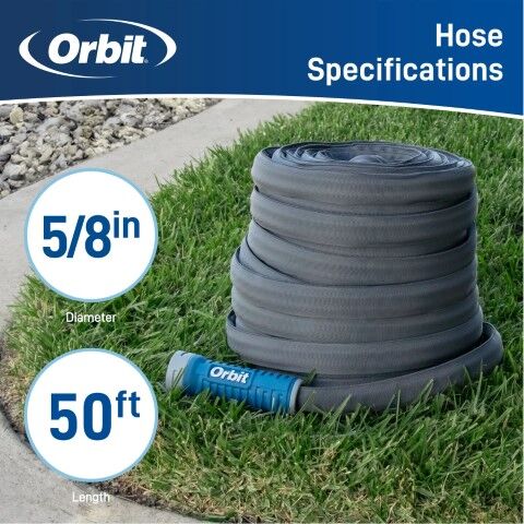Orbit Heavy-Duty Fabric Hose, 50-Ft