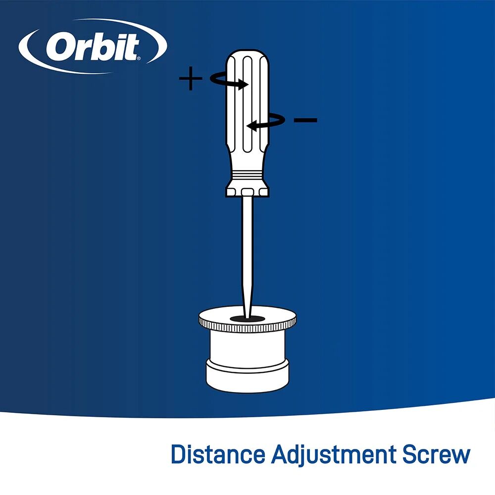 Orbit Brass 180° Pattern Sprinkler Spray Nozzle, 15-Ft