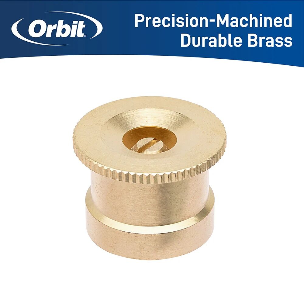 Orbit Brass 360° Pattern Sprinkler Spray Nozzle, 15-Ft