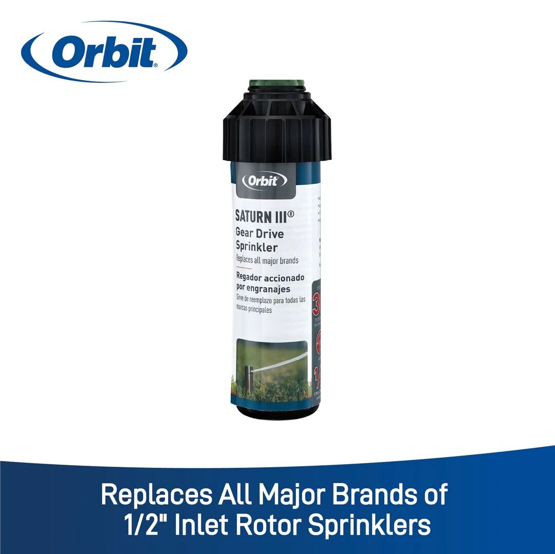 Orbit Saturn III 4-In Pop-Up 40°-360° Pattern Gear-Drive Rotor Sprinkler, 25-Ft