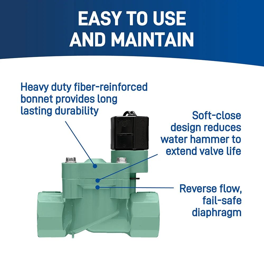 Orbit L-Series Automatic Inline Sprinkler Valve, 1-In FPT