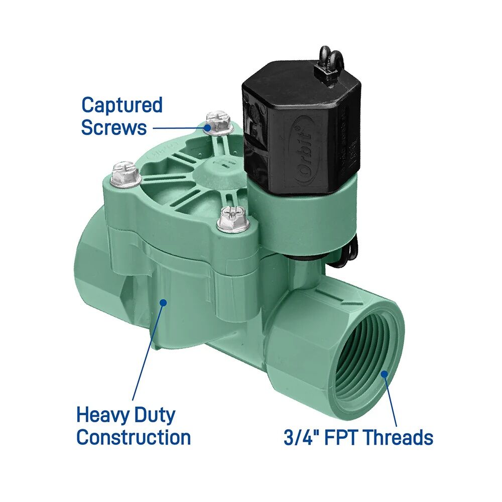 Orbit L-Series Automatic Inline Sprinkler Valve, 1-In FPT
