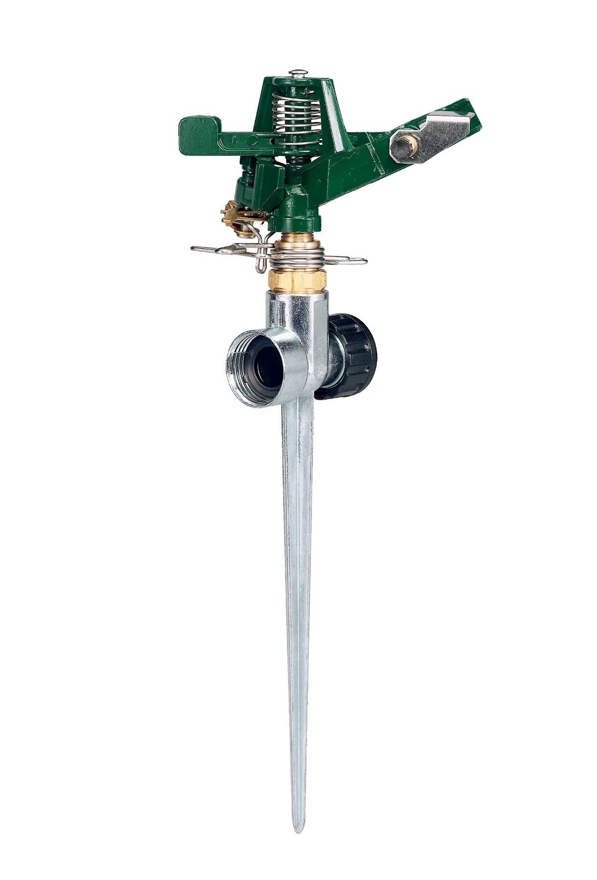 Orbit 1/2-In Zinc 0°-360° Pattern Impact Sprinkler On Spike, 42-Ft