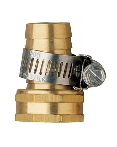 Orbit Brass Female Shank Hose Mender With Clamp, 5/8-In