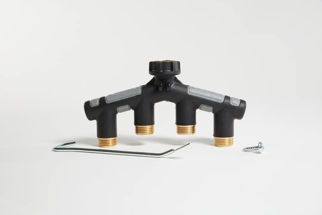 Orbit Metal 4-Way Hose Manifold With Shut-Offs