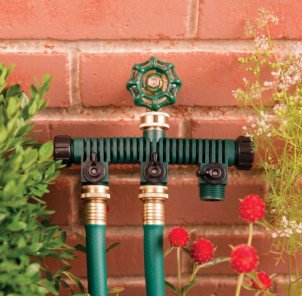 Orbit Plastic 5-Way Hose Manifold With 3 Shut-Offs