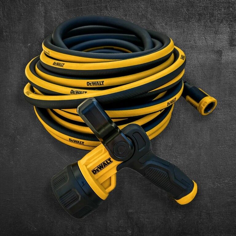DEWALT Professional Grade Heavy-Duty Water Hose, 500 PSI, 5/8-In x 50-Ft