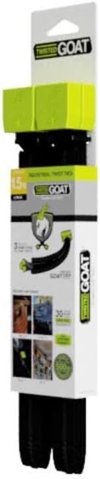 Twisted Goat Black Twist Ties, 18-In, 2-Pk