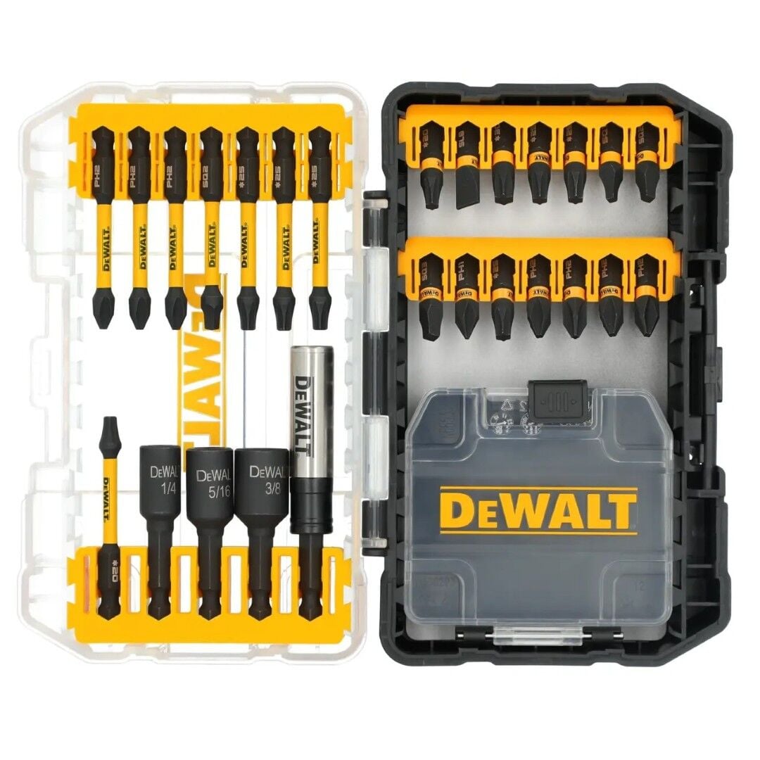 DEWALT FlexTorq Impact Ready Screwdriving Bit Set With ToughCase+, 26 Piece