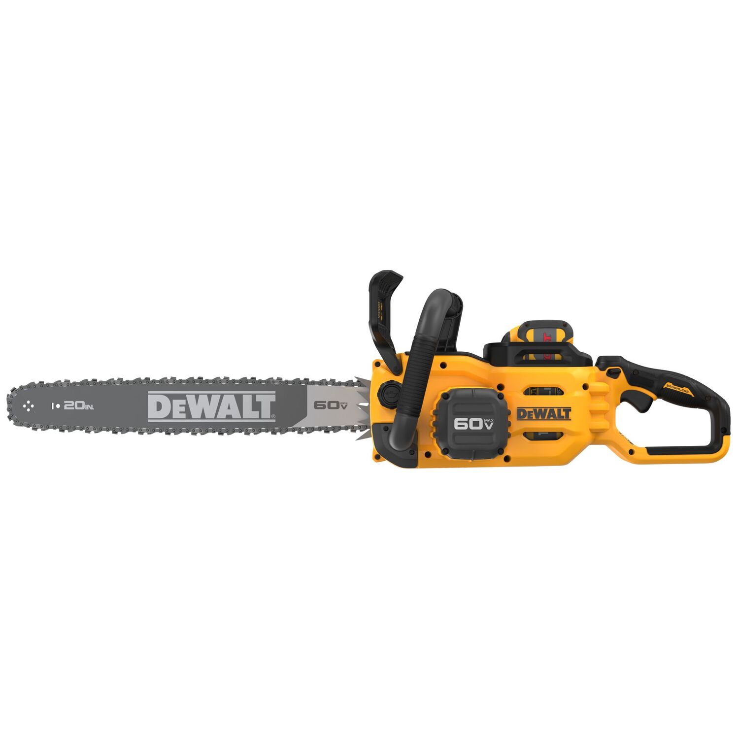 DEWALT 60-V MAX Brushless Battery Powered Chainsaw Kit, 20-In