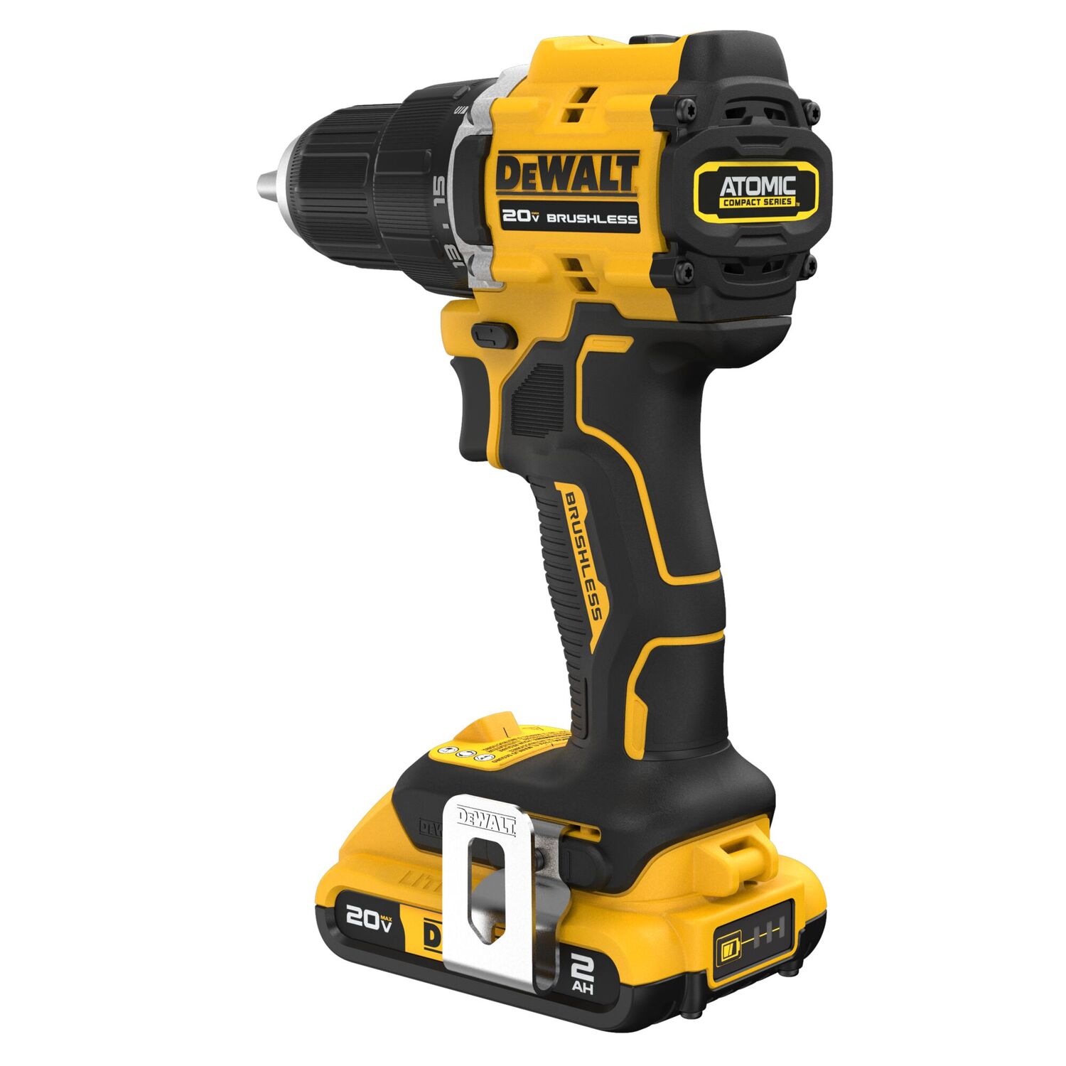 DEWALT Atomic 20-V Max Brushless Drill Driver Kit, 1/2-In