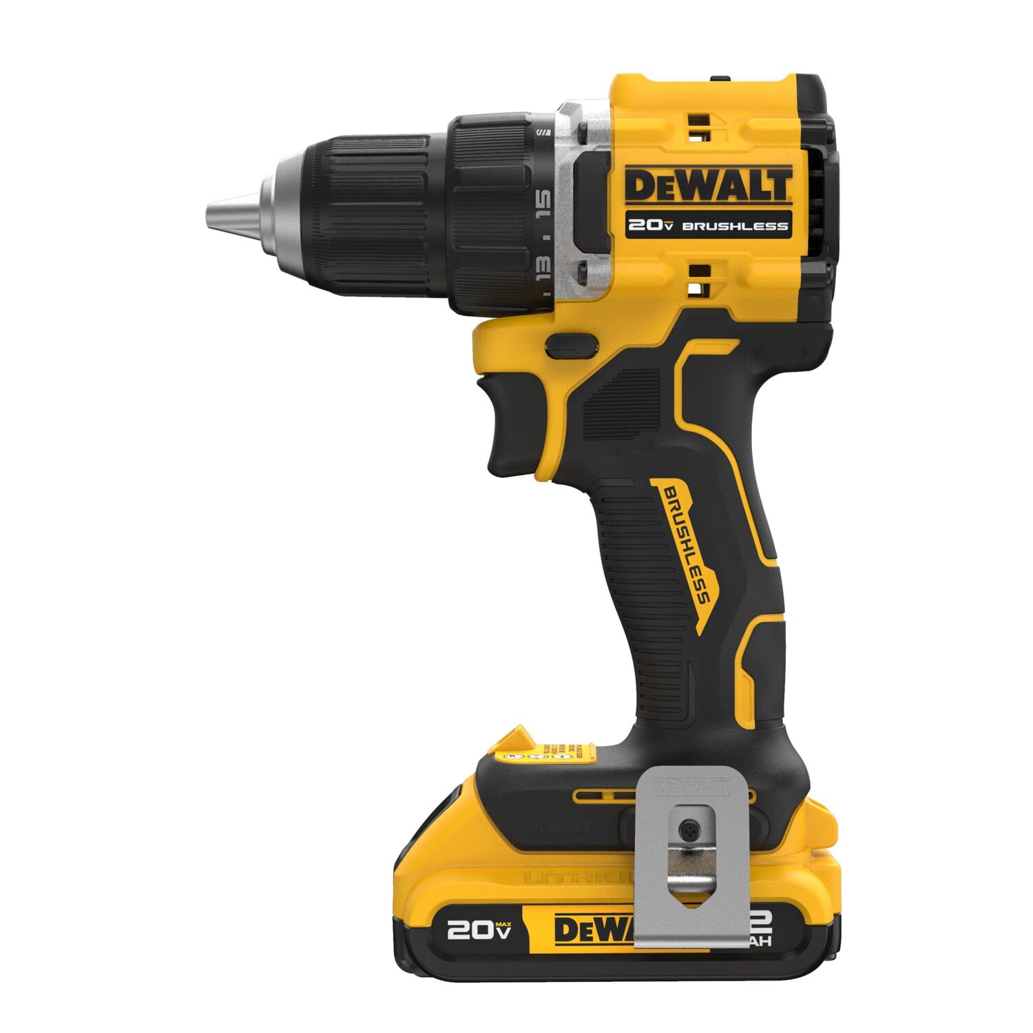 DEWALT Atomic 20-V Max Brushless Drill Driver Kit, 1/2-In