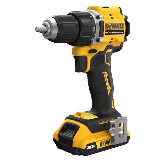 DEWALT Atomic 20V Max Brushless Cordless Drill/Driver Kit, 1/2-In