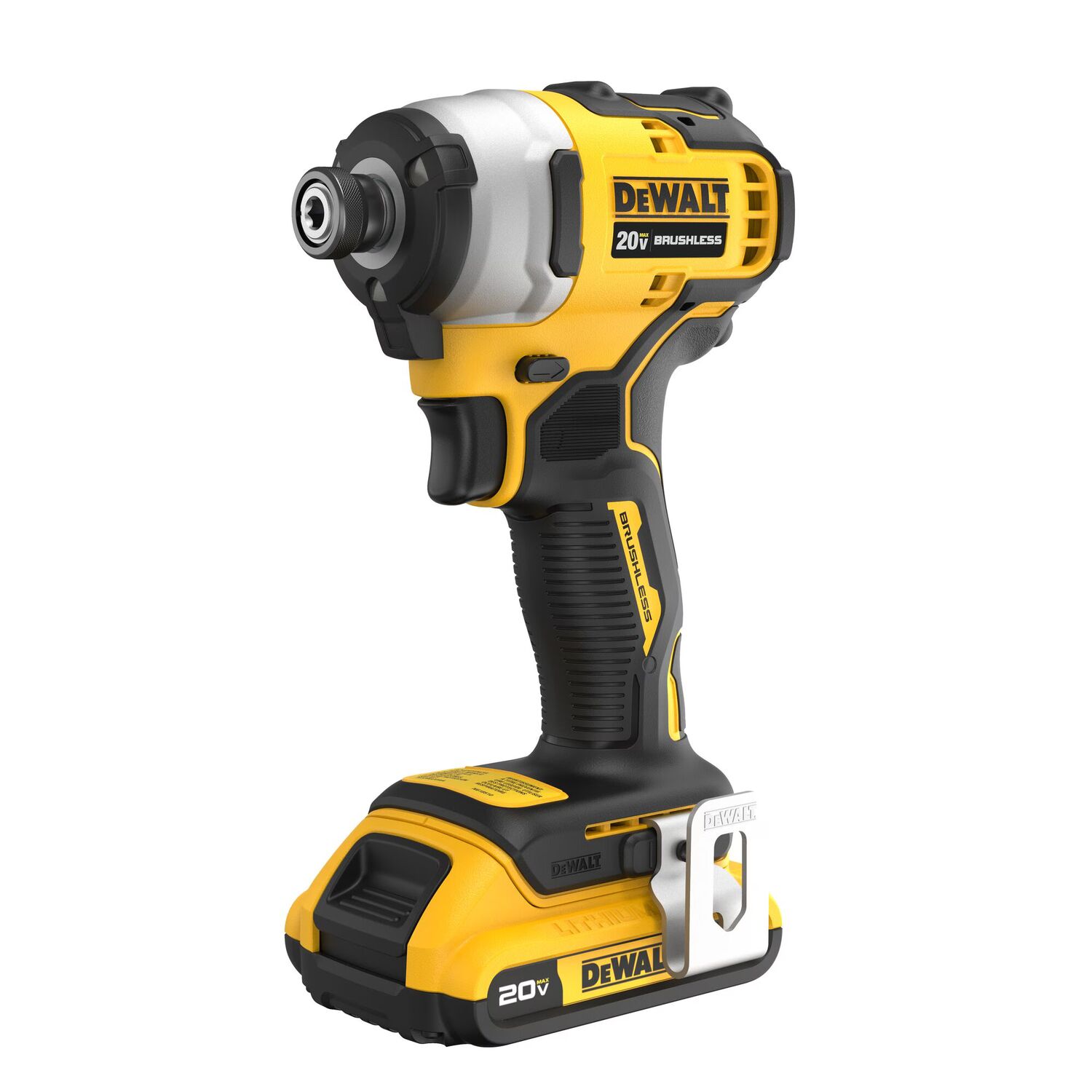 DEWALT Atomic 20-V Max Brushless Compact Impact Driver Kit, 1/4-In