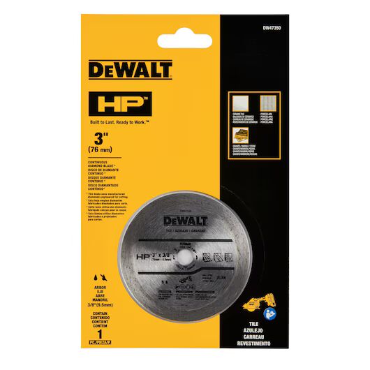 DEWALT Continuous HP Tile, 3-In