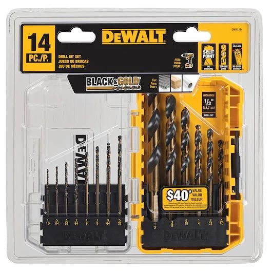 DEWALT Black and Gold Drill Bit Set, 21-Pk