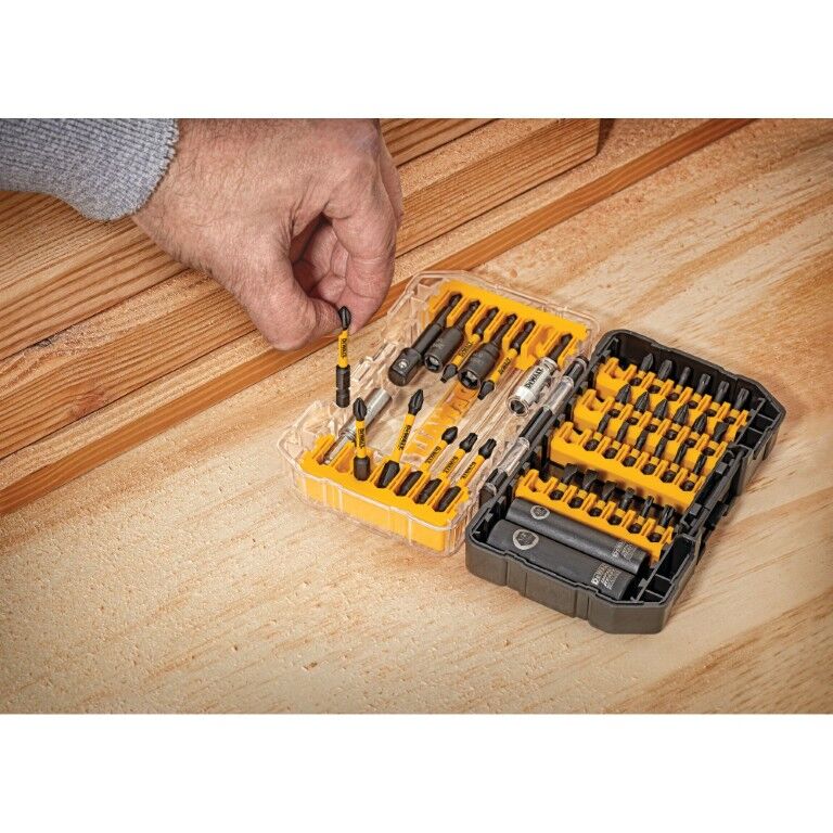 DEWALT FlexTorq Impact Ready Screwdriving Bit Set With ToughCase+, 40-Pc