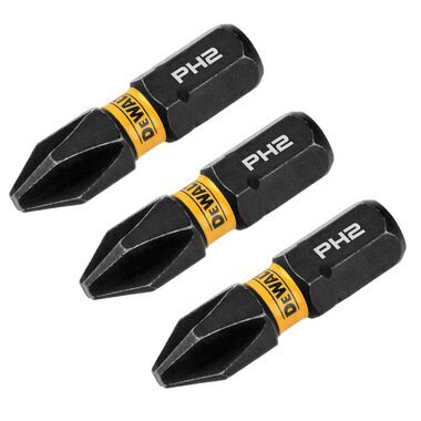 DEWALT FLEXTORQ Impact Screwdriving Bits, PH2, 3-Pk