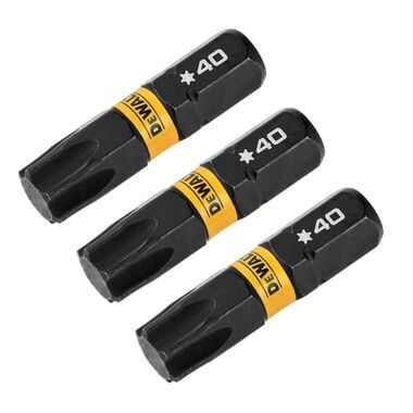 DEWALT FLEXTORQ Impact Screwdriving Bits, T40, 3-Pk