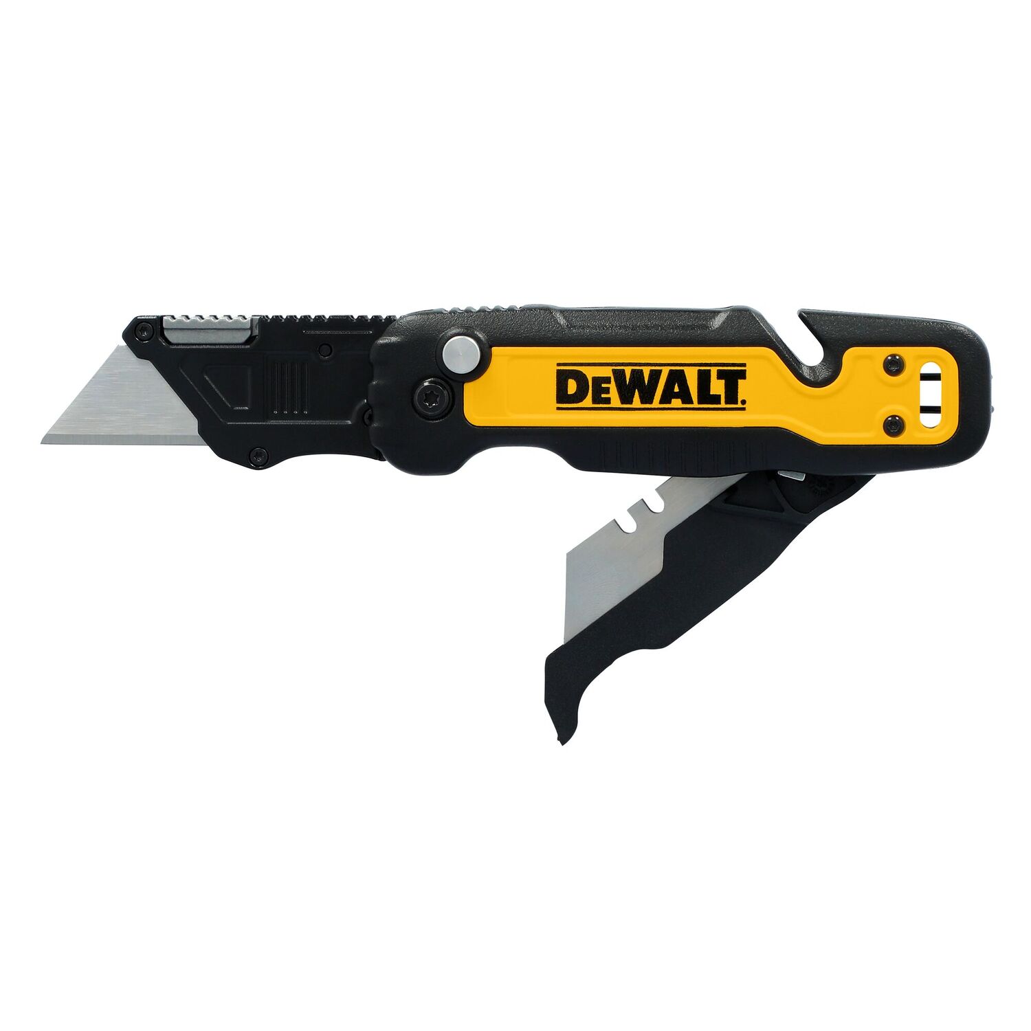 DEWALT Push And Flip Folding Utility Knife With Storage