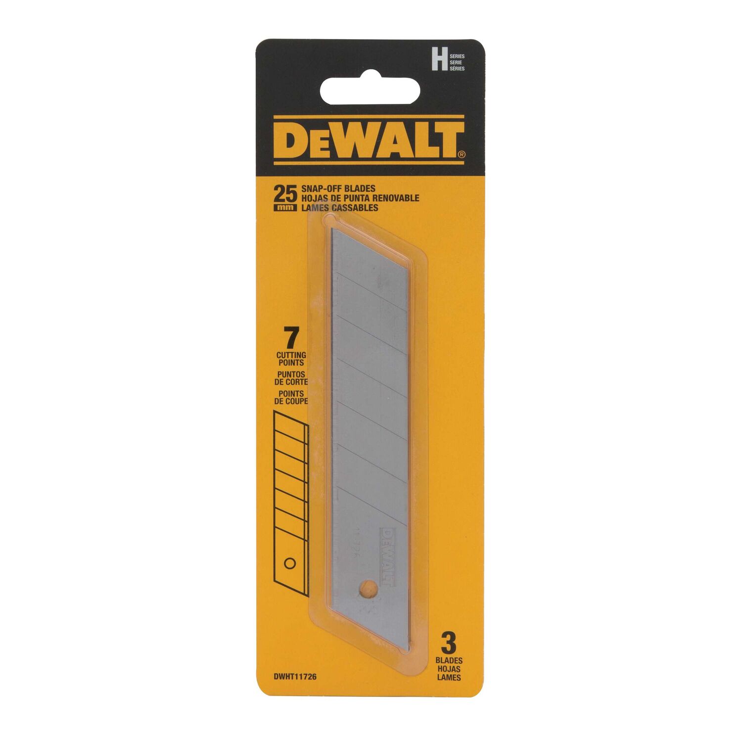 DEWALT Snap-Off Blades, 25-mm, 3-Pk