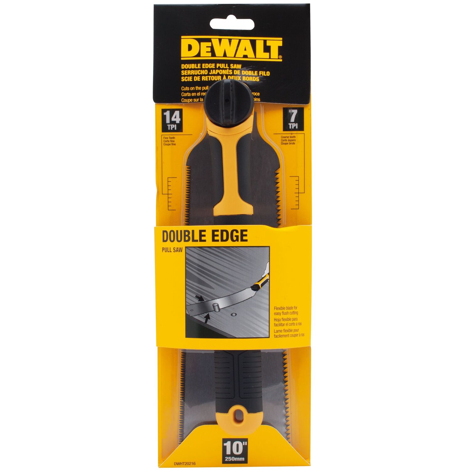 DEWALT Double Edge Pull Saw, 10-In