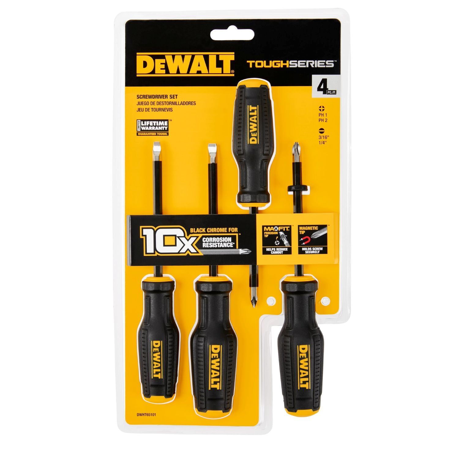 DEWALT ToughSeries Screwdriving Set, 4-Pc