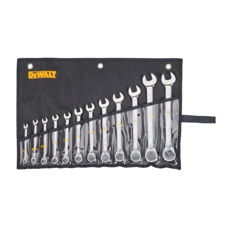 DEWALT SAE Reversible Ratcheting Wrench Set, 12-Pc