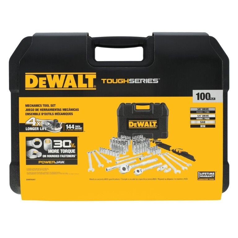 DEWALT ToughSeries 2 Drive Mechanics Tool Set, 100-Pc