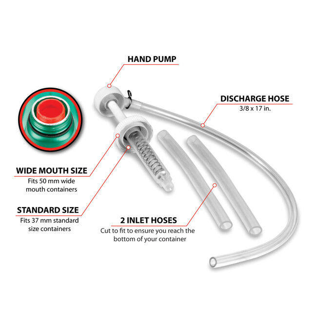 Performance Tool Standard & Wide Mouth Gallon Fluid Pump