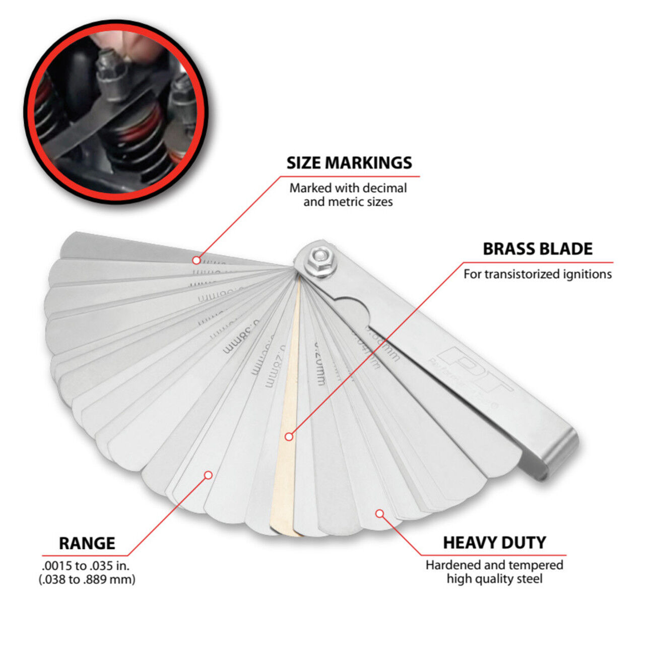 Performance Tool 32 Blade Thickness Gauge