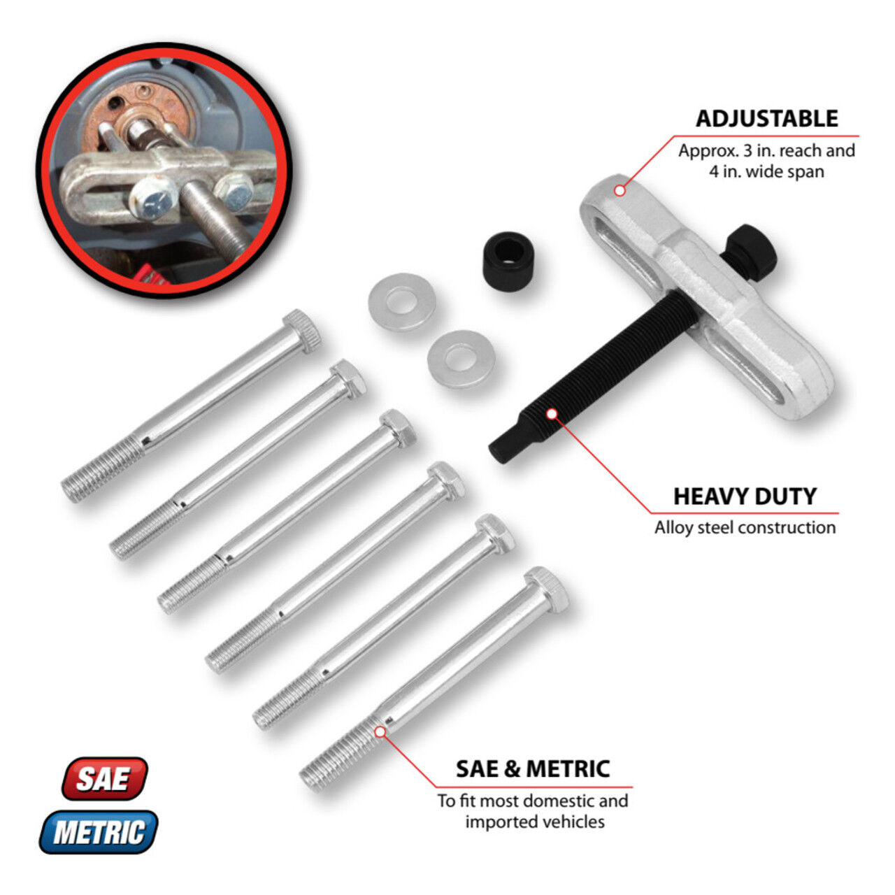 Performance Tool Steering Wheel Puller