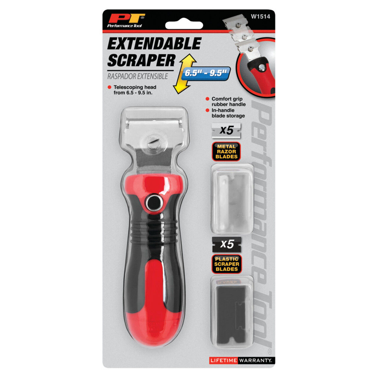 Performance Tool Extendable Razor Scraper With Blades